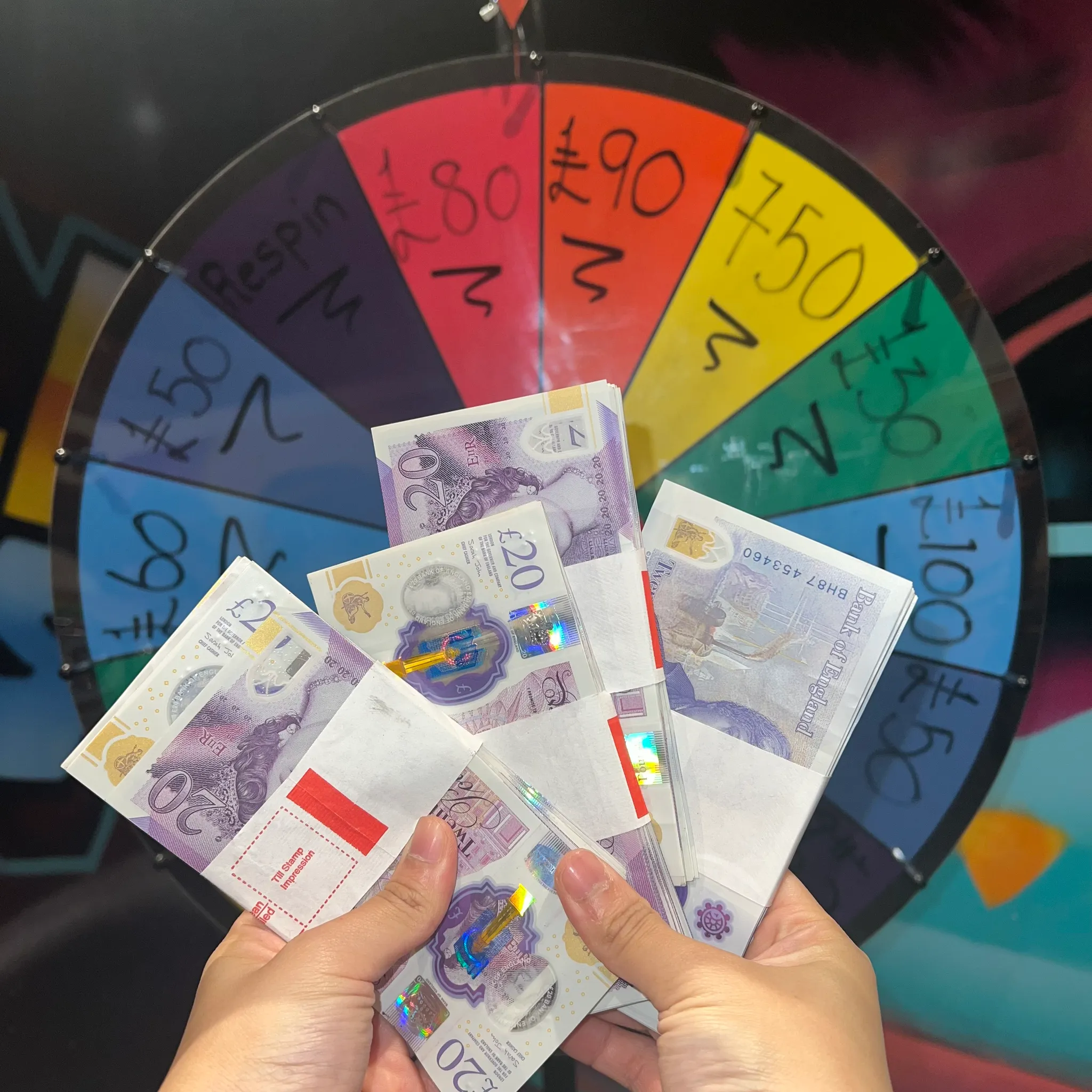 Won Win up to £750 with Wheel Riches